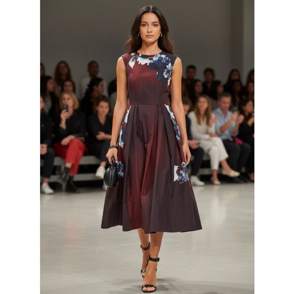 Erdem Dresses & Skirts - Erdem Floral cotton faille midi dress Size M NEW